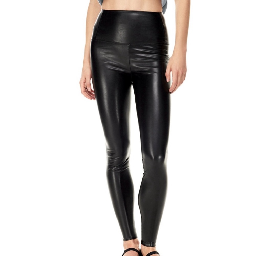 ARITZIA Wilfred High Waist Black Vegan Leather Skinny Leggings, Size XS